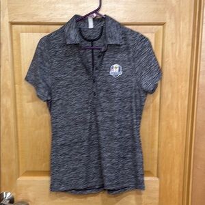 Under Armour Ryder Cup 2016 Black Heathered Polo Shirt size S
